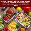 [ÚLTIMAS UNIDADES] Kit Potes de Vidro Hermético Retangular 10 Unidades