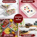 [ÚLTIMAS UNIDADES] Kit Potes de Vidro Hermético Retangular 10 Unidades